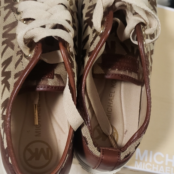 Michael Kors golds Sneakers 6M textile leather - Picture 5 of 8